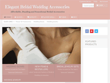 Tablet Screenshot of elegantbridalweddingaccessories.com